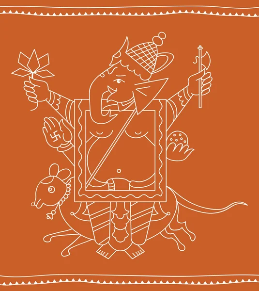 Ganesha le Seigneur de la Sagesse — Image vectorielle