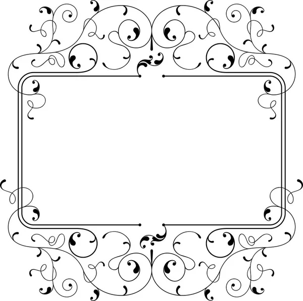 Calligraphy ornamental decorative frame — Stock Vector © 100ker #6681642