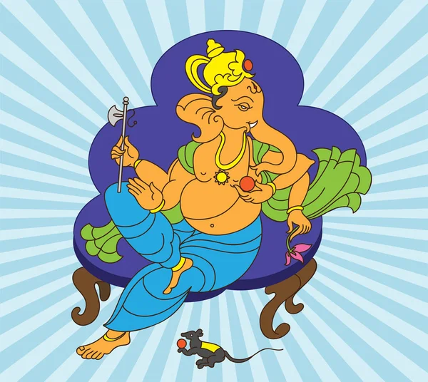 Ganesha O Senhor da Sabedoria —  Vetores de Stock