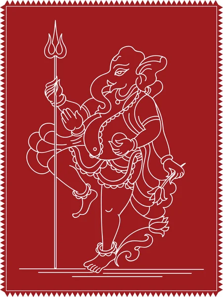 Ganesha O Senhor da Sabedoria —  Vetores de Stock