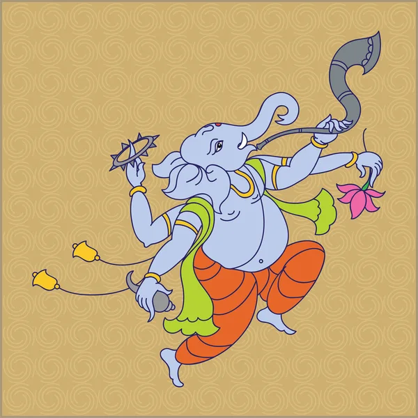 Ganesha le Seigneur de la Sagesse — Image vectorielle