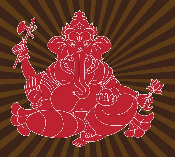 Ganesha le Seigneur de la Sagesse — Image vectorielle