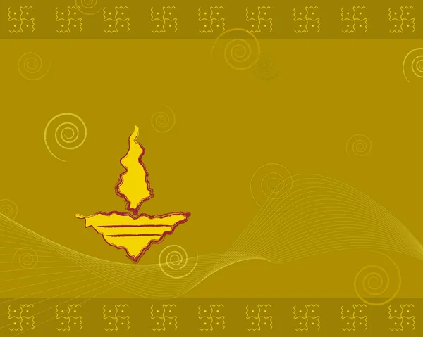 Diwali-Gruß-Design — Stockvektor