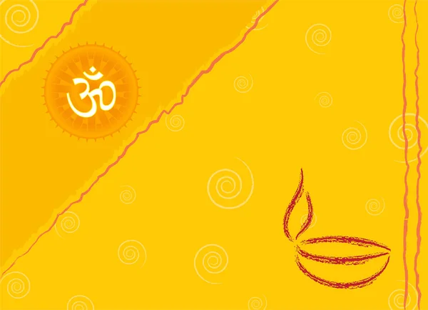 Diwali salutation design — Image vectorielle