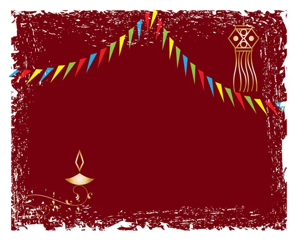 Diwali groet ontwerp — Stockvector