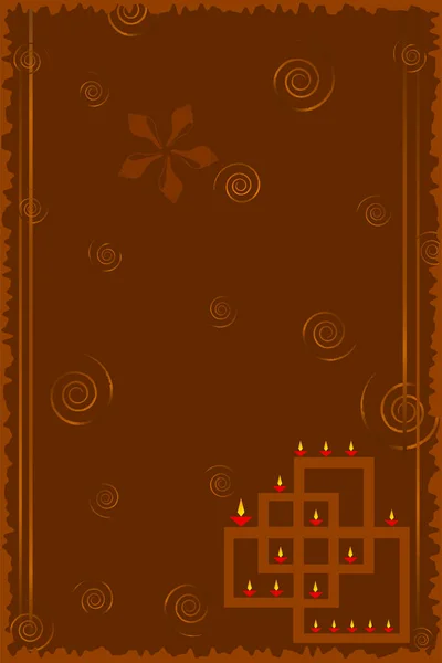 Diseño de saludo diwali — Vector de stock