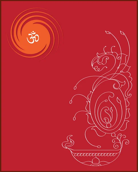 Diwali-Gruß-Design — Stockvektor