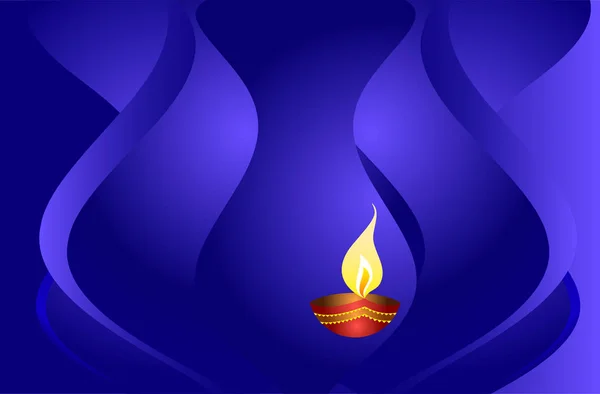 Diwali groet ontwerp — Stockvector