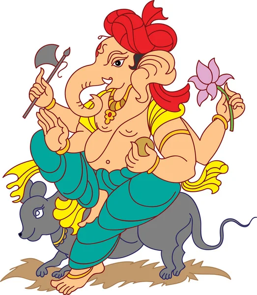 Ganesha O Senhor da Sabedoria —  Vetores de Stock