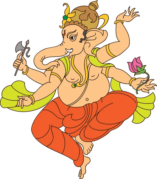 Ganesha El Señor de la Sabiduría — Archivo Imágenes Vectoriales