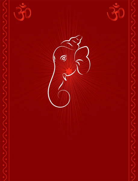 Ganesha az Úr a bölcsesség — Stock Vector