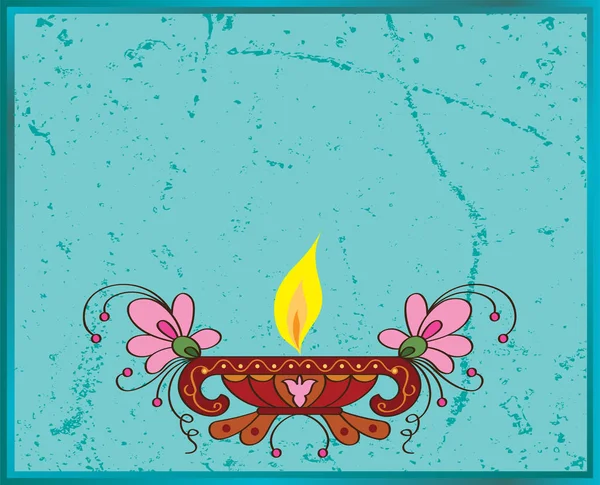 Diwali groet ontwerp — Stockvector