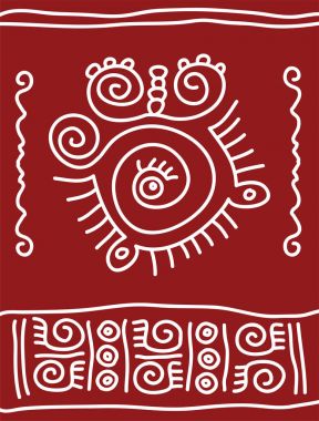 Halk, aşiret tasarım, Motif, duvar resmi