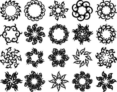 Güneş, alev aşiret tasarım koleksiyonu dövme