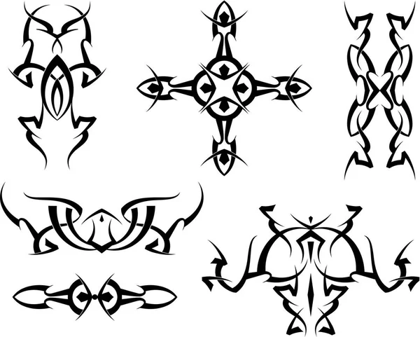 Design de tatuagem tribal — Vetor de Stock