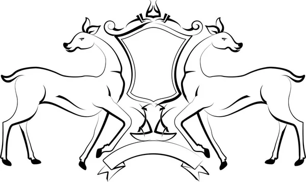 Дизайн оленей — стоковый вектор