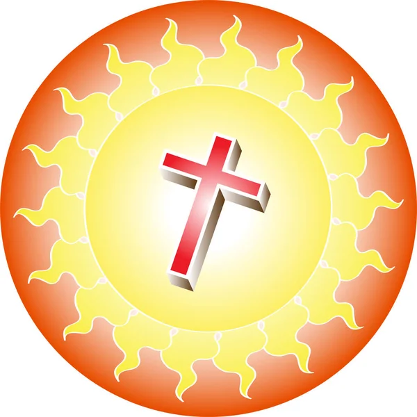Християнський хрест дизайн — стоковий вектор
