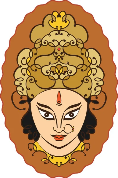 Durga Diosa del Poder — Vector de stock