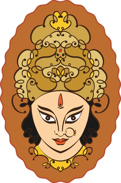 Durga Diosa del Poder — Archivo Imágenes Vectoriales