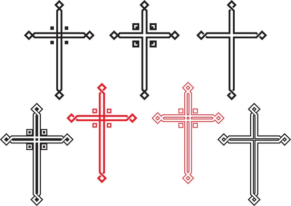 Christliches Kreuz — Stockvektor