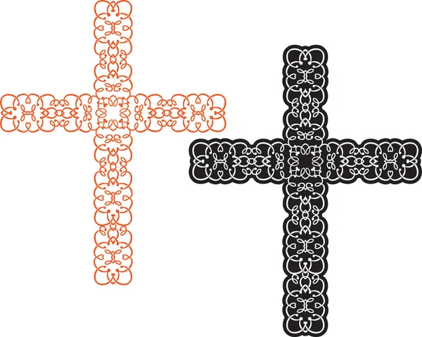 Projekt Christian Cross — Wektor stockowy