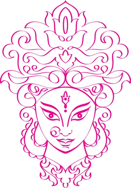Durga deusa do poder —  Vetores de Stock