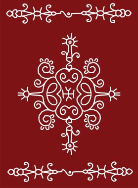 Halk, aşiret tasarım, Motif, duvar resmi