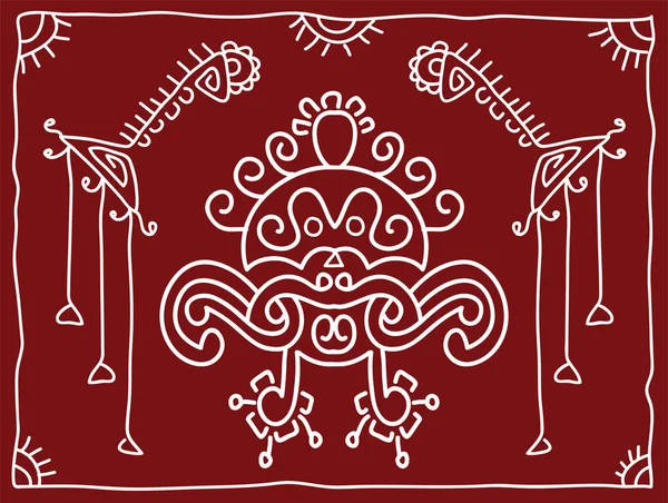 Halk, aşiret tasarım, Motif, duvar resmi