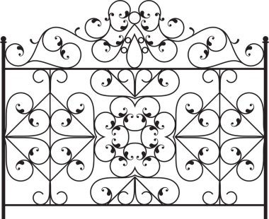 Ferforje kapı, kapı, çit, pencere, Panjur, tasarım korkuluk
