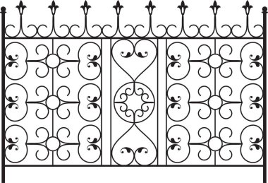 Ferforje kapı, kapı, çit, pencere, Panjur, tasarım korkuluk