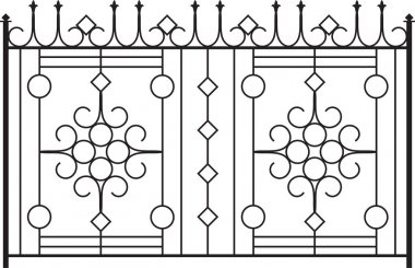 Ferforje kapı, kapı, çit, pencere, Panjur, tasarım korkuluk