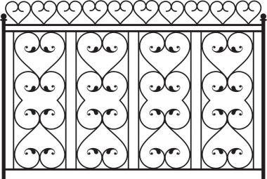 Ferforje kapı, kapı, çit, pencere, Panjur, tasarım korkuluk