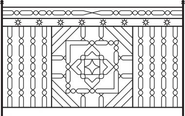 Ferforje kapı, kapı, çit, pencere, Panjur, tasarım korkuluk