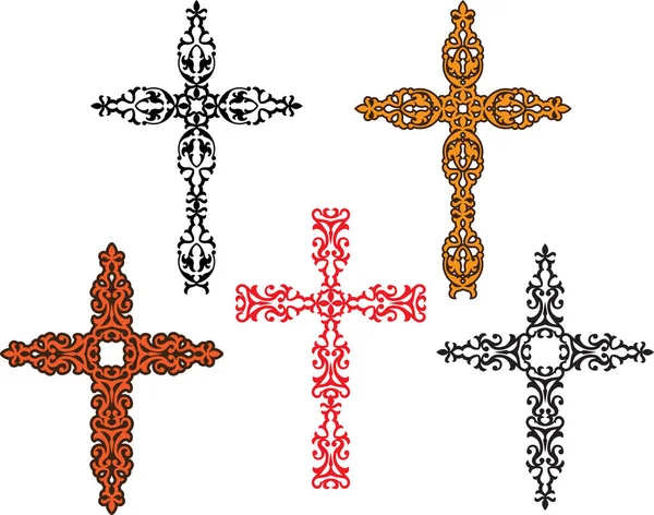 Christelijke kruis Design — Stockvector