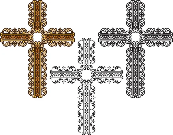 Christliches Kreuz — Stockvektor