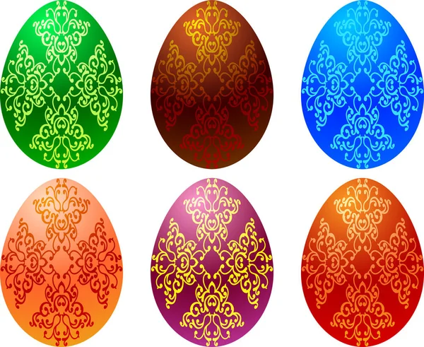 Easter Egg Ornamental — Stock Vector