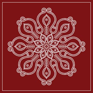 Halk dairesel, aşiret tasarım, Motif, duvar resmi