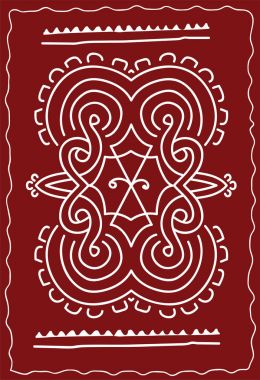 Halk, aşiret tasarım, Motif, duvar resmi