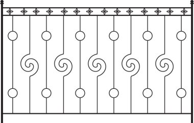 Ferforje kapı, kapı, çit, pencere, Panjur, tasarım korkuluk