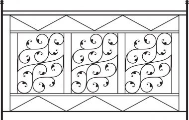 Ferforje kapı, kapı, çit, pencere, Panjur, tasarım korkuluk