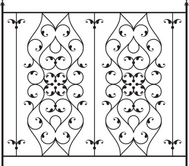 Ferforje kapı, kapı, çit, pencere, Panjur, tasarım korkuluk