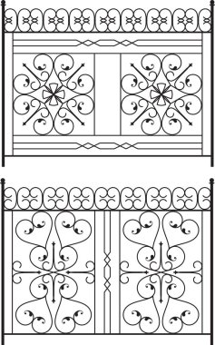 Ferforje kapı, kapı, çit, pencere, Panjur, tasarım korkuluk