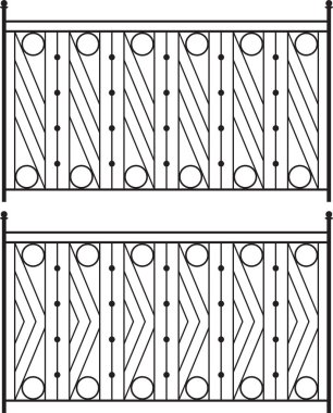 Ferforje kapı, kapı, çit, pencere, Panjur, tasarım korkuluk