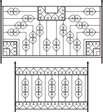 Ferforje kapı, kapı, çit, pencere, Panjur, tasarım korkuluk