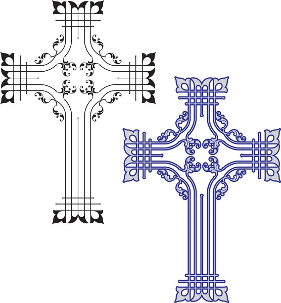 Desenho cruz cristã — Vetor de Stock