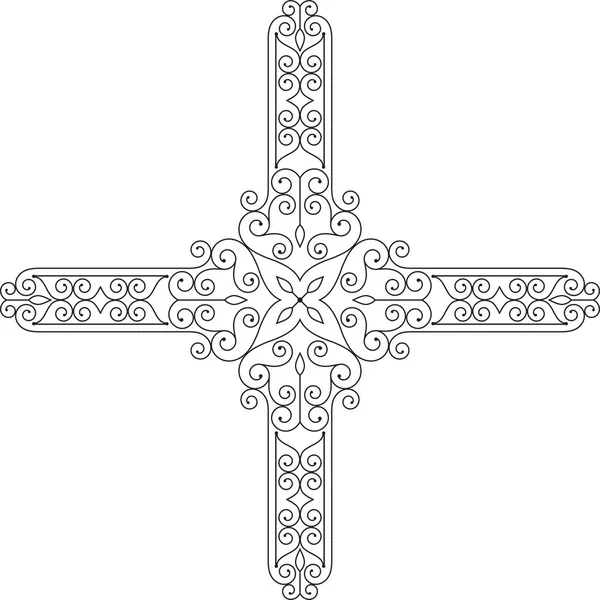 Diseño de cruz cristiana — Vector de stock