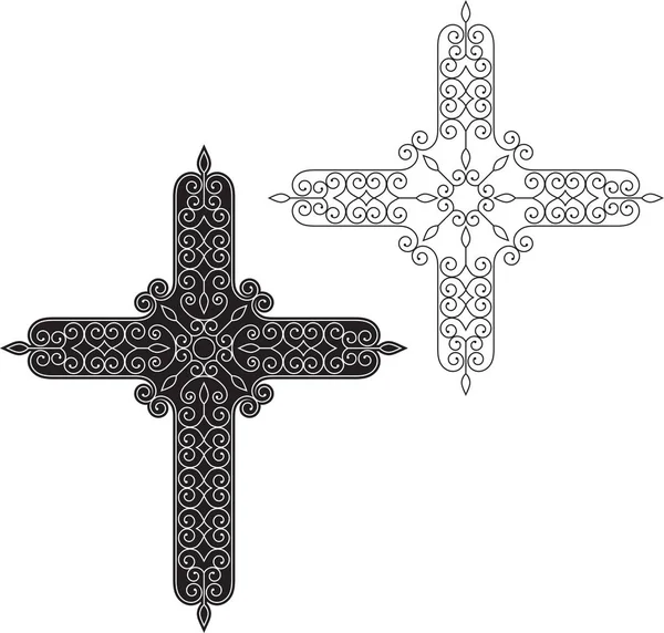 கிறிஸ்தவச் சிலுவை வடிவமைப்பு — ஸ்டாக் வெக்டார்