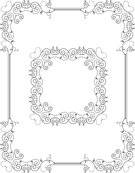 Desenho da borda do quadro —  Vetores de Stock