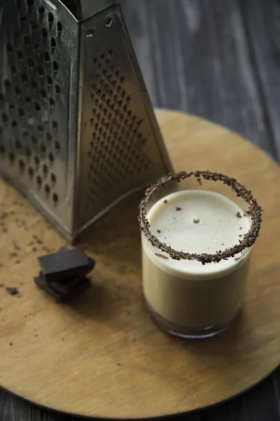 Kaffee Schokolade Milch alkoholischer Cocktail — Stockfoto