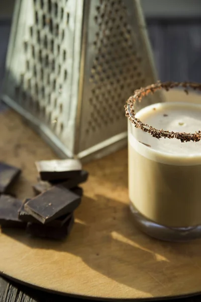 Kaffee Schokolade Milch alkoholischer Cocktail — Stockfoto